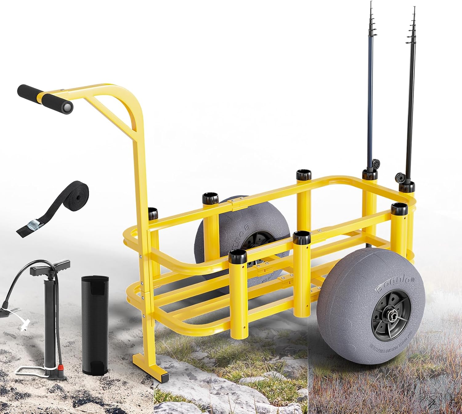 Gerobak Pancing Lipat untuk Pa - Fishing Rod Holder ulasan dan harga