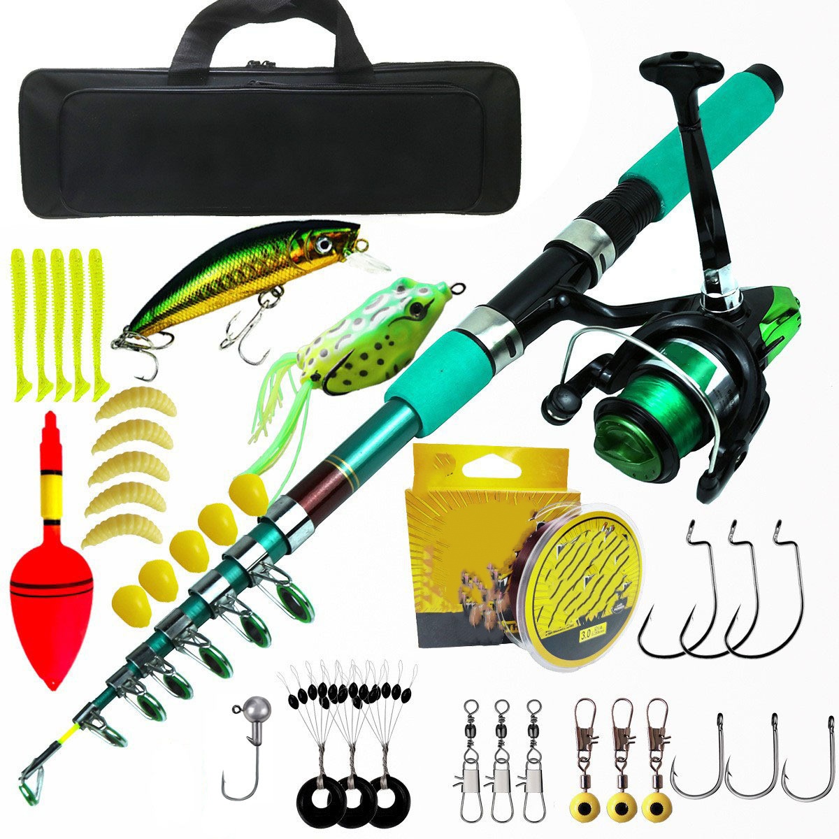 Kit Kombo Joran dan Reel Panci - Fishing Rod Spinning ulasan dan harga